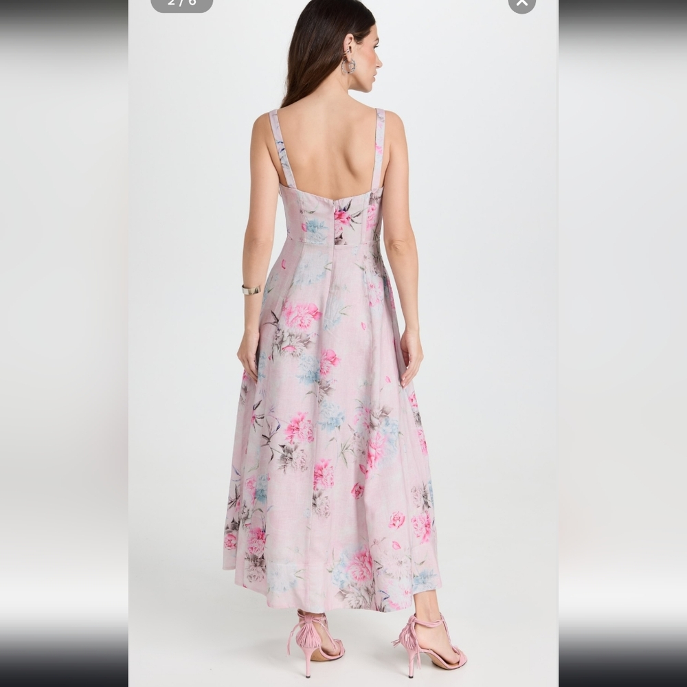 Bardot Adaline Corset Midi Dress Size Large - Picture 10 of 17